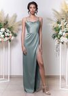 Brielle Maxi Dress (Silver green)