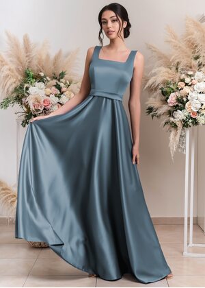 Regina Maxi Dress (Silver blue)