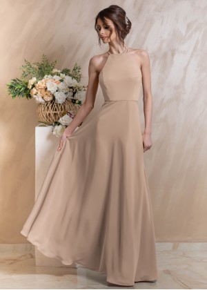Christiana Maxi Dress (Almond)