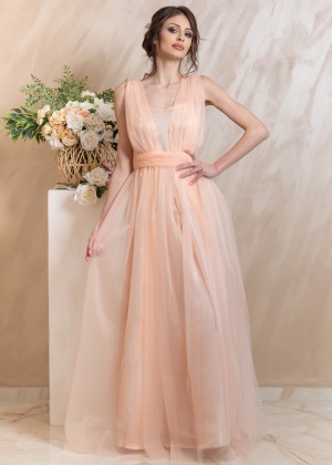 Emersyn Maxi Dress (Peach)