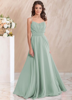 Violetta Maxi Dress (Green sage)
