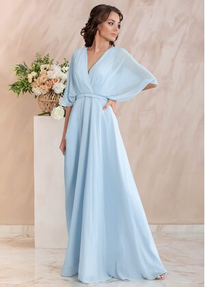 Daphne Maxi Dress (Light blue)