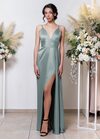 Della Maxi Dress (Silver green)
