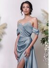 Kathleen Maxi Dress (Silver blue)