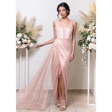 Joceline Maxi Dress (Peach)