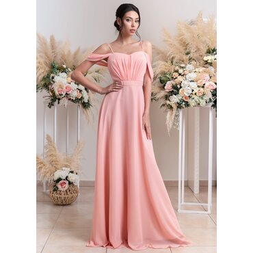  Juliette Maxi Dress (Peach)