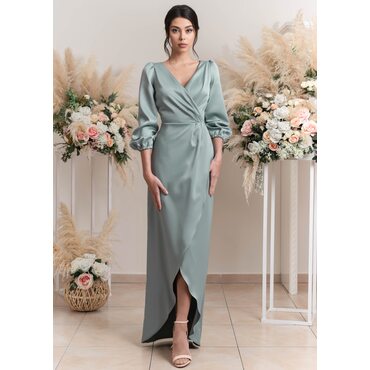 Tessa Maxi Dress (Silver green)