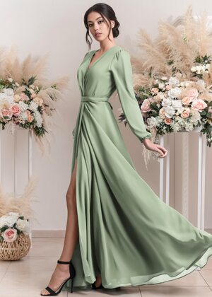 Lucia Maxi Dress (Sage green)