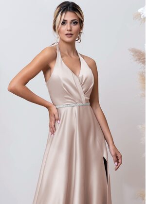 Flora Maxi Dress (Light almond)