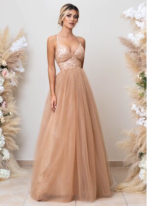 Delma Maxi Dress (Almond)